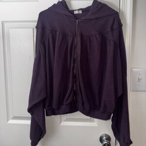 Aerie Deep Purple Hooded Jacket